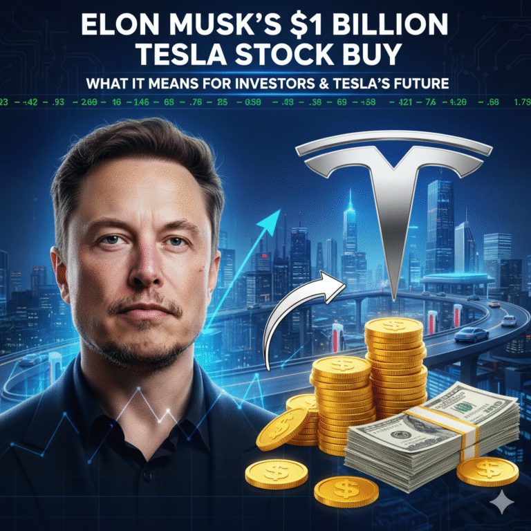 Elon Musk just bought nearly $1 billion in Tesla shares, his first open-market purchase since 2020. Discover how this move boosted Tesla stock, what it reveals about CEO confidence, and what investors should watch next.